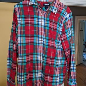 Red and blue flannel